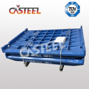 MC110 käftplatta fixerad och gunga för Kleemann Mobile Crusher